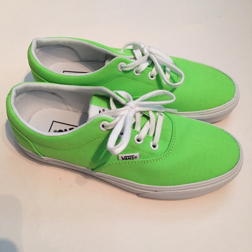 New Vans Doheny neon green lace up sneakers shoes